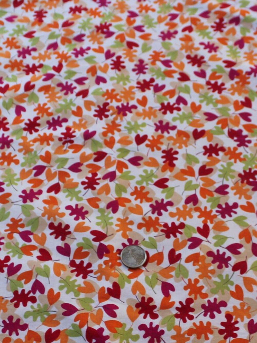 Autumn Fall Leaves Cotton Fabric 2 Yards Benartex Owl Be There Quilting